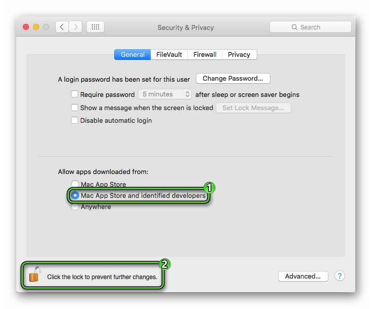 Activating Mac App Store and identified developers mode