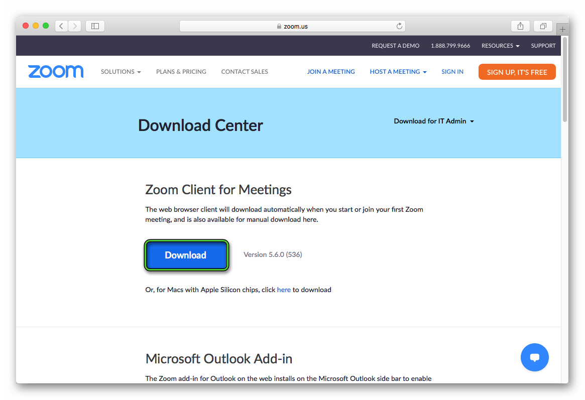 Download Zoom for Mac from official site