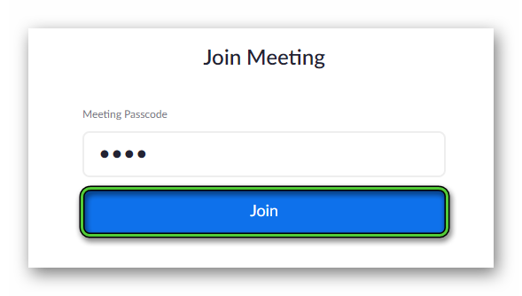 Entering password to join meeting on zoom.us page