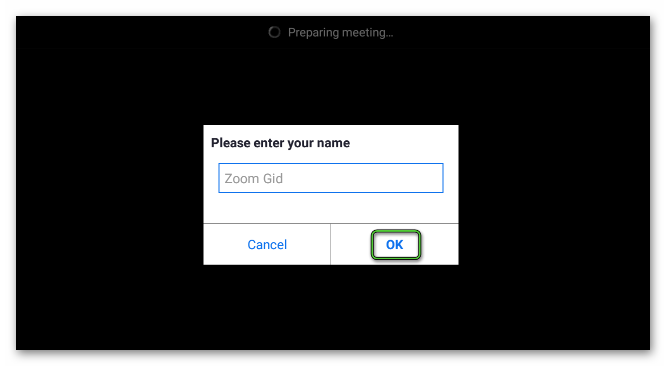 Joining Zoom meeting on Android Tablet