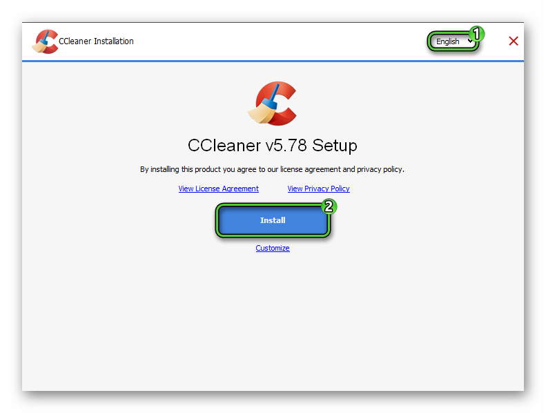 Install CCleaner