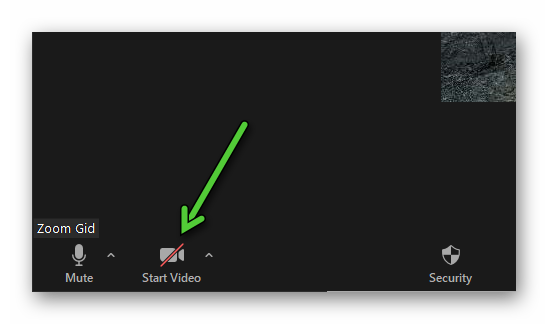 Start video option on PC