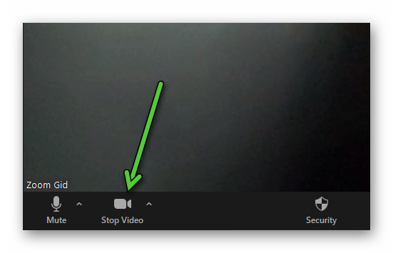 Stop video button on PC